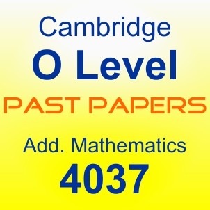 Additional Mathematics 4037